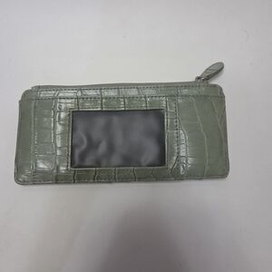 Green Crocodile Embossed Wallet